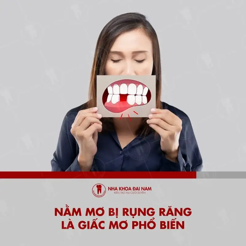 mơ rụng nhiều răng